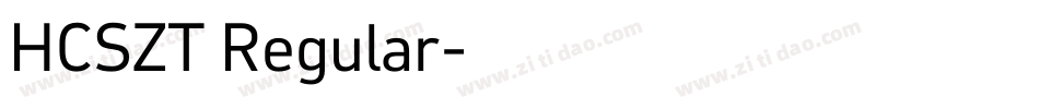 HCSZT Regular字体转换